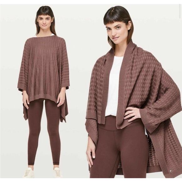 Lululemon Divinity Cashmere Blend Poncho – One Size (OS) - Picture 1 of 10